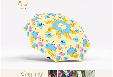 Sản xuất ô dù - Ohay - Nắng mây - Olasen