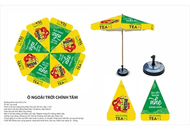 Sản xuất ô dù - Ô NGOÀI TRỜI CHÍNH TÂM - TRÀ Ô LONG - Olasen